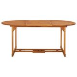 vidaXL 7-delige tuinset, 180x90x75 cm, massief acaciahout