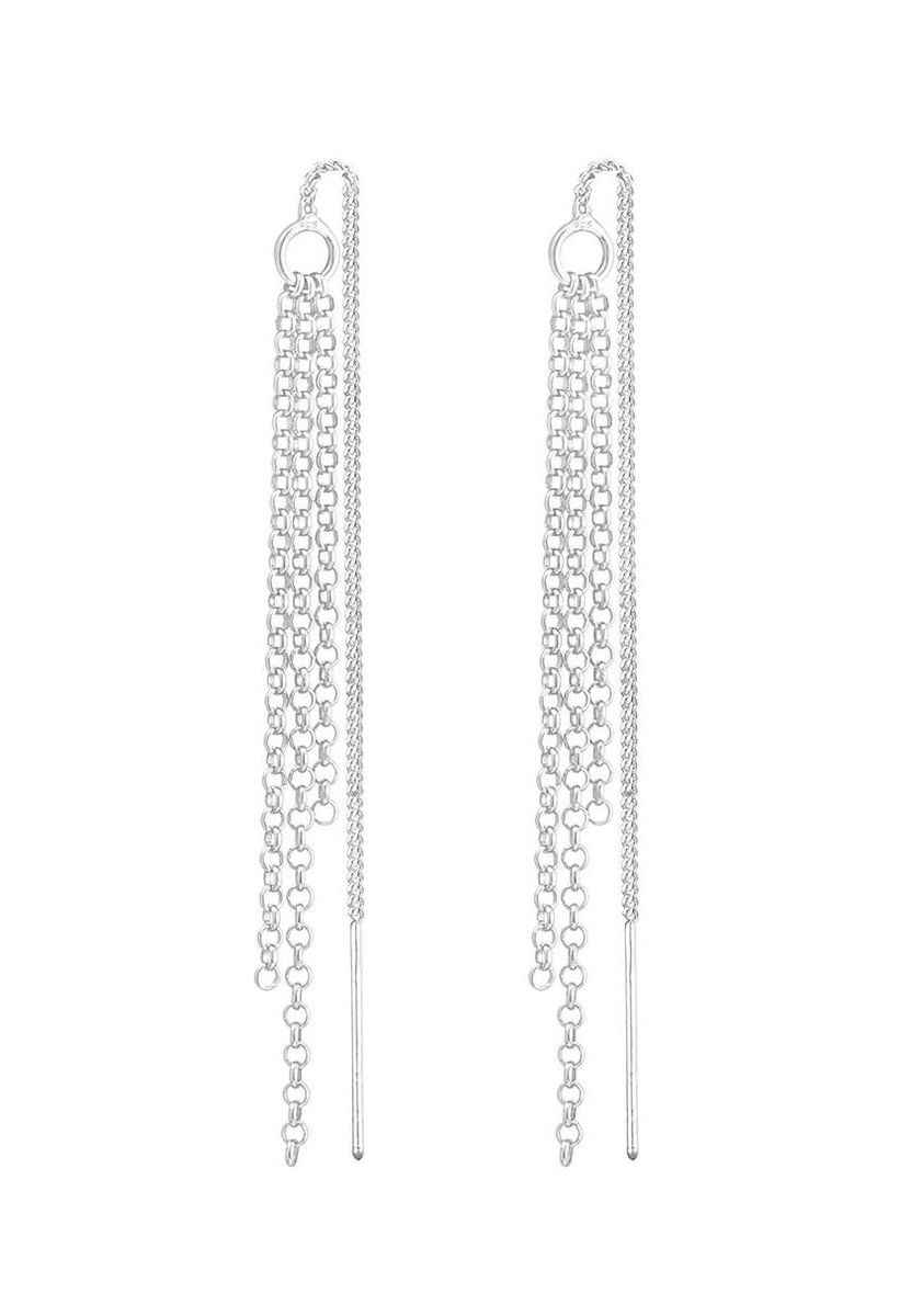 Elli Oorbellen Trendy Oorhangers Ketting Doortrekker 925 Zilver