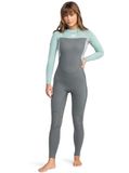 Roxy Dames Prologue 4/3mm Rug Ritssluiting Wetsuit - Multicolor - Maat 06