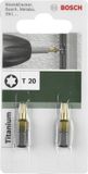 Bosch Schroefbit Titanium T20 25 mm (2 stuks)