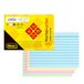 Idena 11384 - Indexkaarten A6, 200 stuks gelinieerd, flashcards van 180 g/m² FSC-Mix papier in 4 kleuren, voor school en kantoor