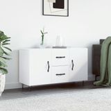 vidaXL Dressoir, wit, 100x36x60 cm, houtvezel
