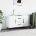 vidaXL Dressoir, wit, 100x36x60 cm, houtvezel