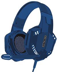 Seven Gaming Hoofdtelefoon met microfoon en knipperende LED's - Blauw, Eén maat
