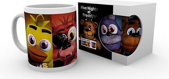 FIVE NIGHTS AT FREDDY'S - Faces Mug - 325 ml - Ceramic - White