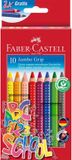 Faber-Castell Jumbo-kleurpotloden set, 10-delig, Meerkleurig