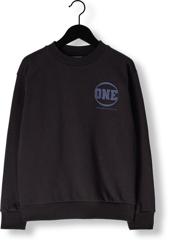 Retour Jeans Retour Joshua Truien & Vesten Jongens - Sweater - Hoodie - Vest - Donkergrijs - Maat 104
