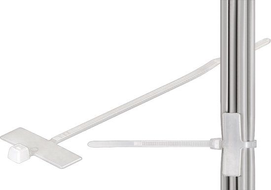 Goobay Kabelbinder met tekstvak - 10 stuks
