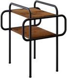 vidaXL Salontafel Oud hout 40 x 40 x 51 cm Bewerkt hout