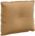 vidaXL Coussin de dossier Marron 60 x 50 cm Tissu côtelé