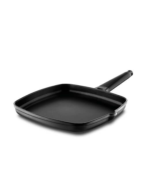 Castey 4-P27 - Pan - Vierkant - Zwart - 27cm - Aluminium - Met anti-aanbaklaag
