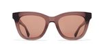 Mykita Laimi Lunettes de soleil unisexe œil de chat marron rose 50mm