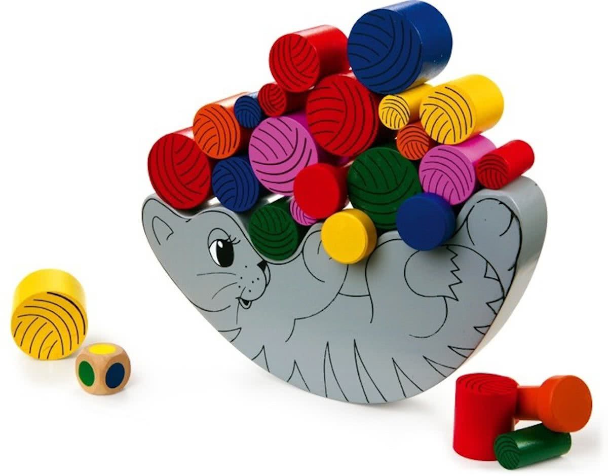 Small foot company Small Foot Houten Balanceerkat 20 X 11 X 3 Cm