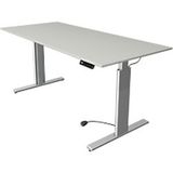 Kerkmann Zit-sta-bureau Kerkmann 10233111 Spaanplaat Lichtgrijs, Zilver