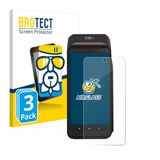 BROTECT Screenprotector 3 Stuks voor ingenico Axium DX8000 Beschermglas Transparant