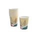 Homéa Set van 10 papieren bekers, 23 cl, abstracte bloem