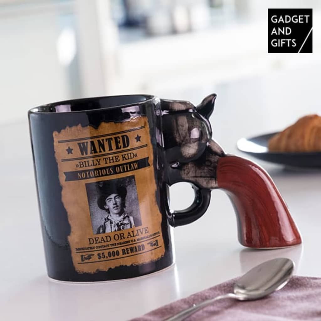 Gadget and Gifts Wanted Revolver Mok