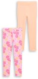 Tom Tailor - Basic leggings in een 2-pack - Maat 122 - peach bloom