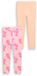 Tom Tailor - Basic leggings in een 2-pack - Maat 122 - peach bloom