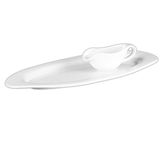 Holst porselein SA 2009 FA1 aardbeien gourmetset 2-dlg, wit, 39,5 x 15,5 x 6,5 cm