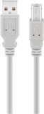 Goobay USB 2.0 Hi-Speed Cable, Grey 3 m