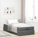 Maison Exclusive - Cadre de lit avec matelas, 2 pièces, gris foncé, revêtement en tissu