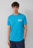 s.Oliver - Heren - Katoenen T-shirt met ronde hals en artwork