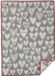 Klippan Yllefabrik Couverture de berceau en laine d'agneau Baby Heart gris - 65x90cm