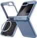 Spigen Tough Armor Hoesje Geschikt voor Samsung Galaxy Z Flip 7 FE / 6 | Compatibel met MagSafe / Qi2 | Back Cover Militaire Standaard | Kickstand | Blauw