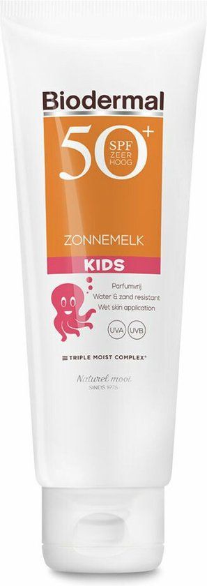 Biodermal Zonnebrand Kids SPF50+ - 125ml - Zonnemelk voor Kinderen