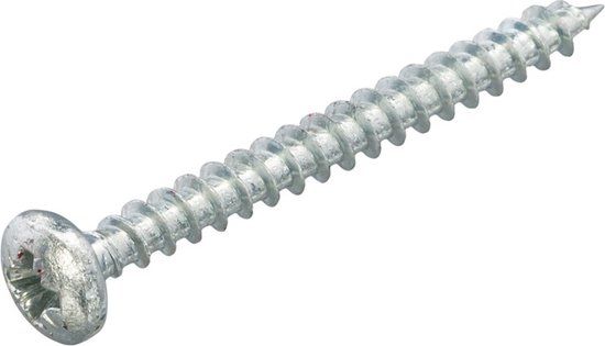 Hoenderdaal Fasteners Hoenderdaal Spaanplaatschroef verzinkt cilinderkop PZ1 voldraad 3.0X10 (per 200 stuks)