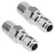 Adaptateur de nettoyeur haute pression - Raccord rapide - Acier inoxydable 304 - 1/4 pouce - Durable - Pour nettoyeurs haute pression - Argent