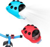 oCreon 2 stuks kinderscooterlicht, IPX5 waterdichte led-rugzak, kinderwagenlicht met 3 modi voor scooter, wandelstok of rugzak