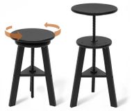 OEM Houten tekentafel, in hoogte verstelbaar van 48 tot 65,5 cm, diameter 30 cm, zwart