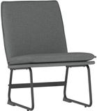 vidaXL Loungestoel 52x75x76 cm stof donkergrijs