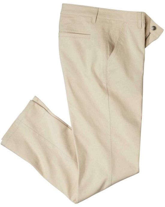 ATLAS FOR MEN Beige Chinobroek Heren W44