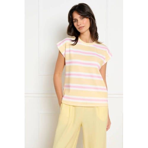 LOLALIZA gestreept T-shirt geel