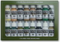Vallejo Allied Forces WWII Model Paint Set 16x18ml