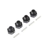 LOSI Los252077 20mm Wheel Hexes and Pins Black (4)