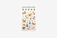 Dailylike Sticker PVC Daily Shiba verschillende vormen en designs, 9 x 18,5 cm.
