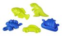 Lena Zandset, 5-delige set met dinosaurussen, T-Rex, Stegosaurus, vis, auto en Vikingschip, geschikt vanaf 12 maanden, netverpakking
