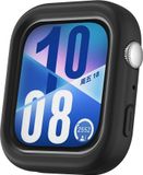Wigento Huawei Siliconen beschermhoes voor de Huawei Watch Fit 4, halfomsluitend, zwart