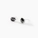 Boucles d'oreilles puces Prudencia or blanc saphir