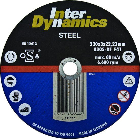 InterDynamics 391115 Diamantdoorslijpschijf 115mm - Metaal - Hout