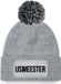 Bellatio Decorations IJsmeester muts met pompon - one size - grijs - wintermuts