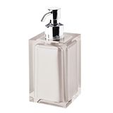 Gedy Auckland zeepdispenser voor badkamer, licht taupe, 16,2 x 7 x 7 cm, 210 ml