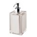 Gedy Auckland zeepdispenser voor badkamer, licht taupe, 16,2 x 7 x 7 cm, 210 ml