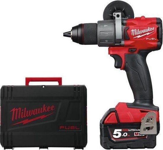 Milwaukee M18 FPD2-502X 18V Li-Ion accu klopboor-/schroefmachine set 2x 5.0Ah accu in HD Box - koolborstelloos