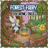 Forest Fairy coloring Book: Bold and Easy Forest Fairy Coloring Book for Kids: 50 Simple & Whimsical Magical Woodland Scenes, Tiny Fairies, and Enchanted Nature for Beginners.