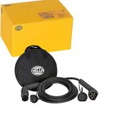 HELLA 8KE 358 255-001 Type 2 oplaadkabel 3,7 kW voor EV elektrische auto's en plug-in hybride - 1-fase - 16A - 4 meter - mode 3 laadkabels elektrische auto zwart